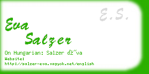 eva salzer business card